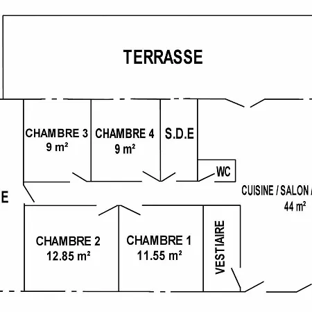 別荘 Mesquer, 5 Pieces, 7 Personnes - Fr-1-306-1147